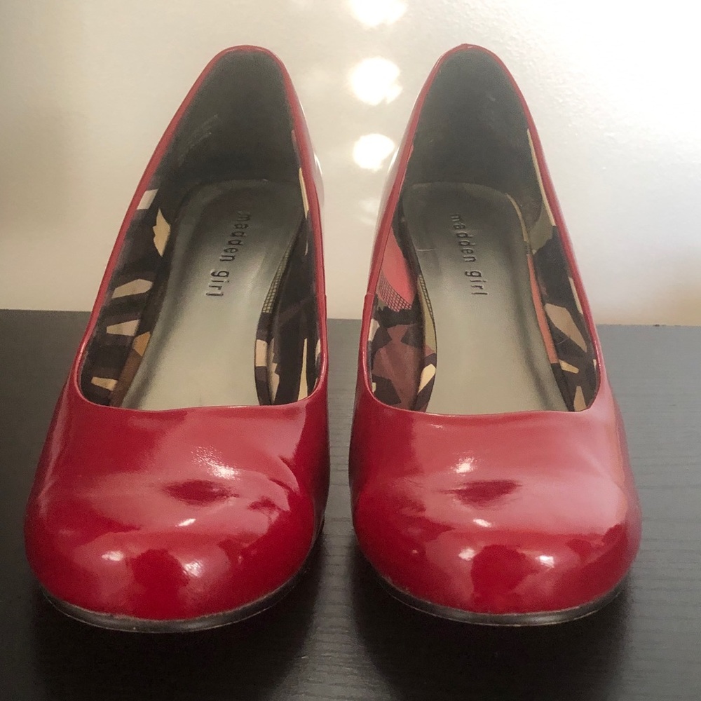 Madden Girl Red Heels